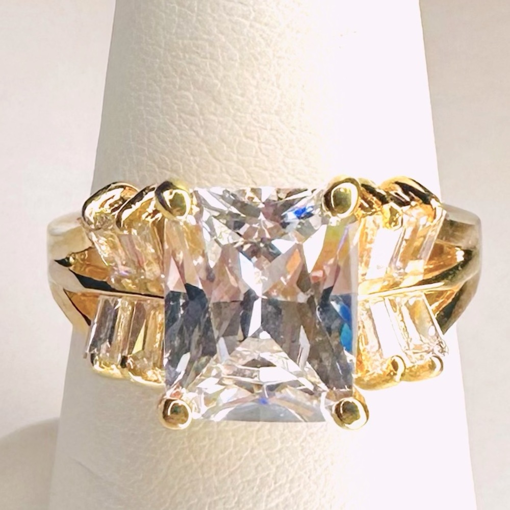 NEW!! Size 8 14k Gold over Sterling Silver Ring